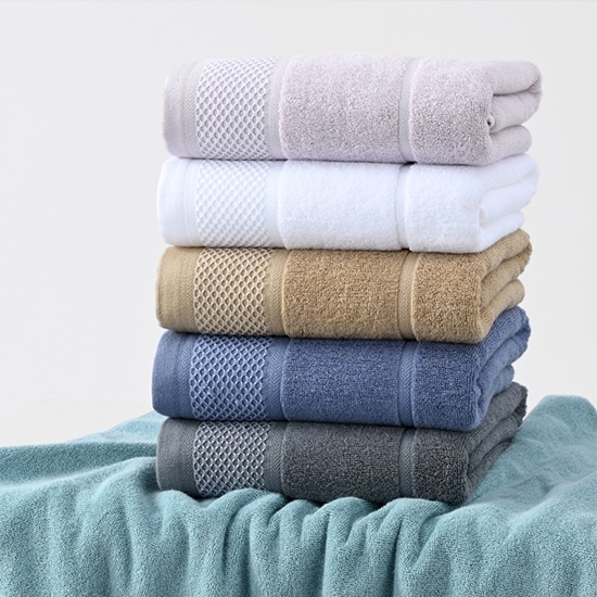 cotton towel and bath towel set with solid color cotton towel and bath towel set with solid color