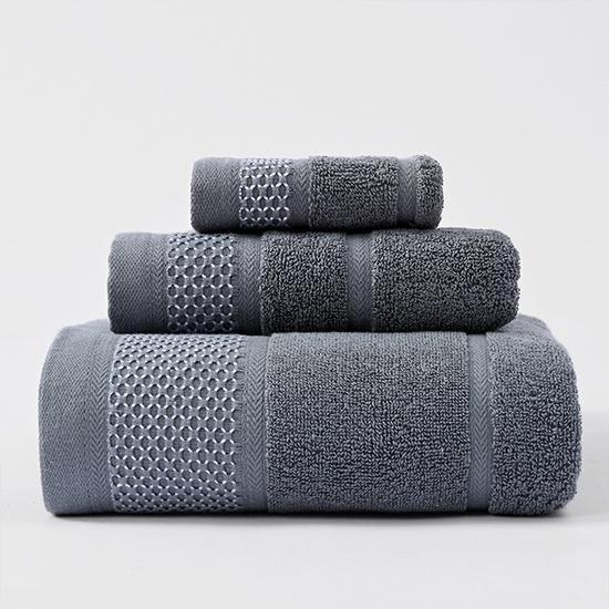 cotton towel and bath towel set with solid color cotton towel and bath towel set with solid color