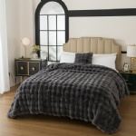 luxury soft Rabbit bubble blanket