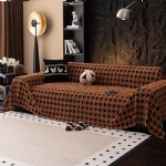 Solid jacquard sofa cover