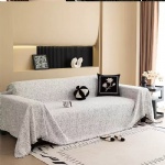 Chenille tassel sofa cover