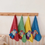Easy Water Absorption and Quick-Dry Children Microber towels with Bear Embroidery with 35X75cm and 70X140cm (2)