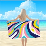 Microfiber printed beach towel