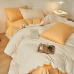 Flannel Solid Cover Sets with A/B color