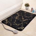 Small rabbit fur hot stamping non-slip bathroom mat